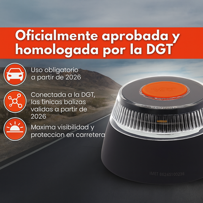 Luz V16 homologada con Geolocalización | Obligatorio 2026