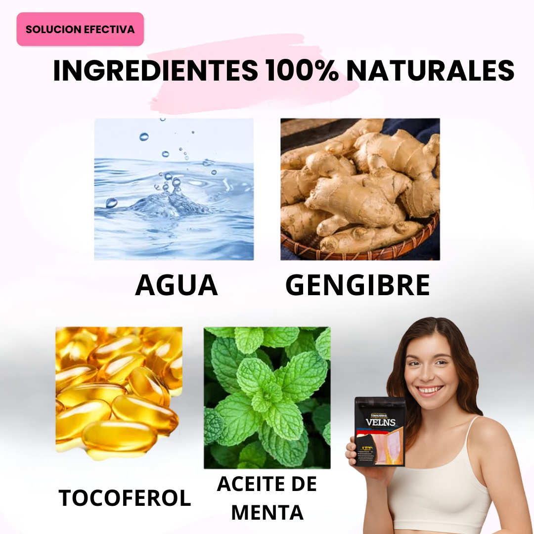 Parches Naturales para Varices y para las Piernas Cansadas - VeinPatch™ | 24 Parches 2x1