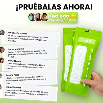 PIEFIT™ PLANTILLAS ORTOPÉDICAS ORIGINALES | 2x1